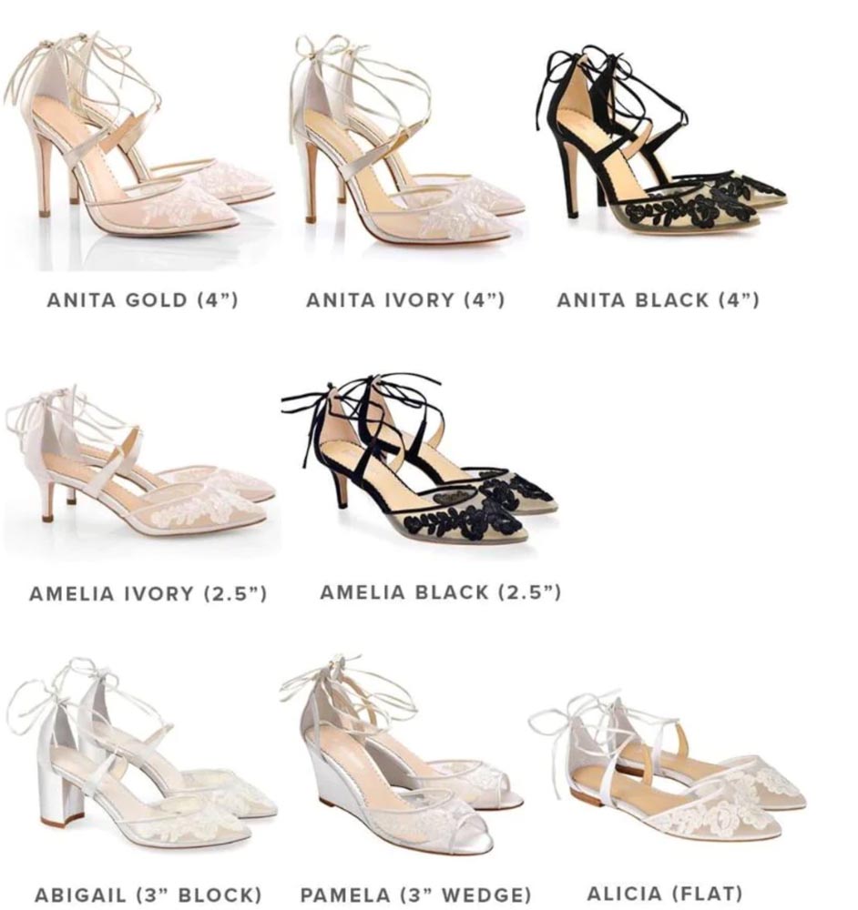 Anita Ivory Lace High Heels
